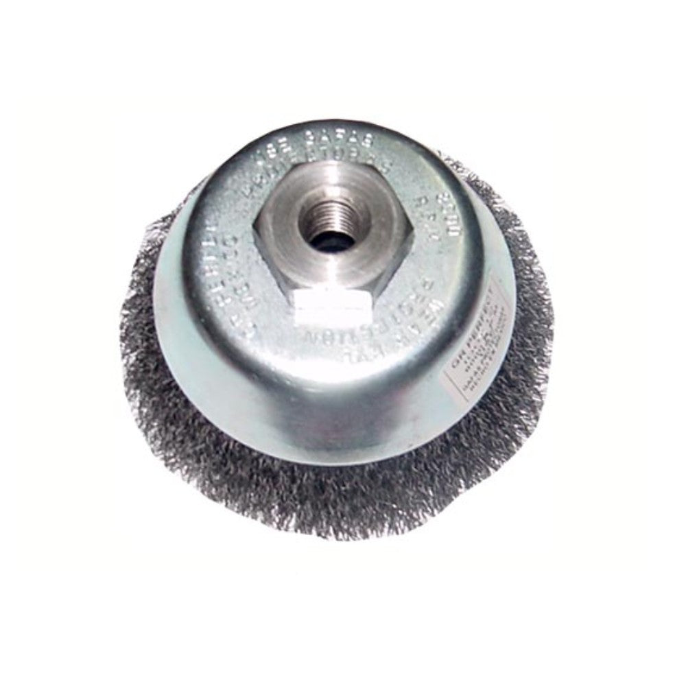 CEPILLO COPA ALAMBRE ONDULADO 3-5/32 (80mm) X 5/8 (CARDA) PERFECT I00508-B