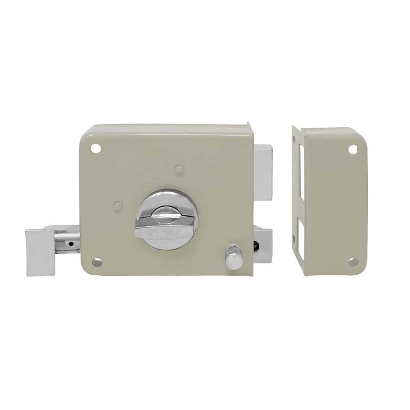 CERRADURA DE SOBREPONER LLAVE-MARIPOSA BEIGE PHILLIPS 715MC IF ABG MX4658