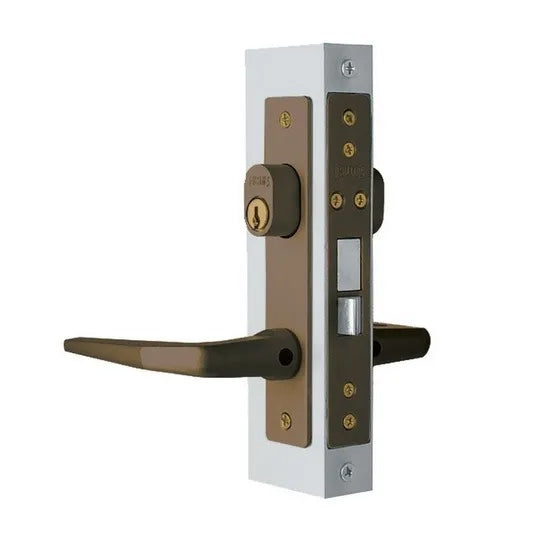 CERRADURA DE MANIJA PARA PERFIL ALUMINIO CAFE PHILLIPS D.C. 549 ADK 2488