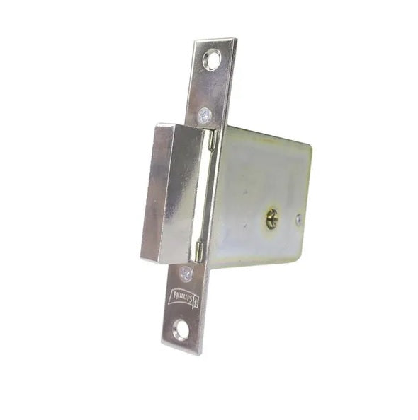 CERRADURA DE EMBUTIR EXTRA SEGURIDAD 1 BARRA LLAVE TETRA (120mm LARGO) CROMO PHILLIPS X 1000-CROMO