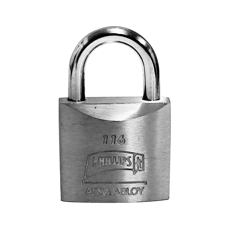 CANDADO METALICO 30mm (ANTI-SEGUETA) GANCHO CORTO PHILLIPS 116