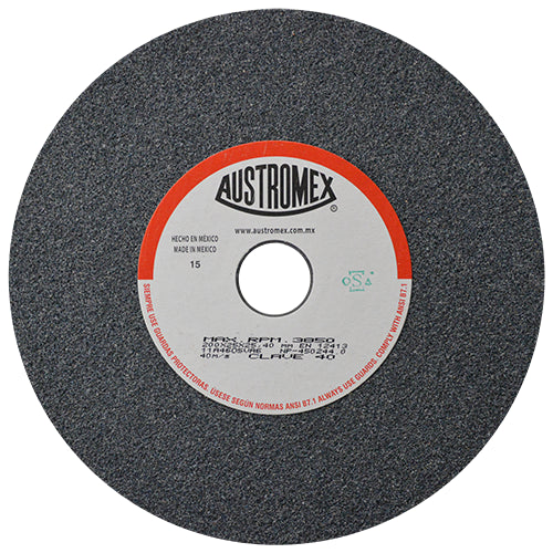 RUEDA ABRASIVA 8'' X 1'' X 1'' GRADO 46 MEDIO USO GENERAL (ALTO RENDIMIENTO) AUSTROMEX 40