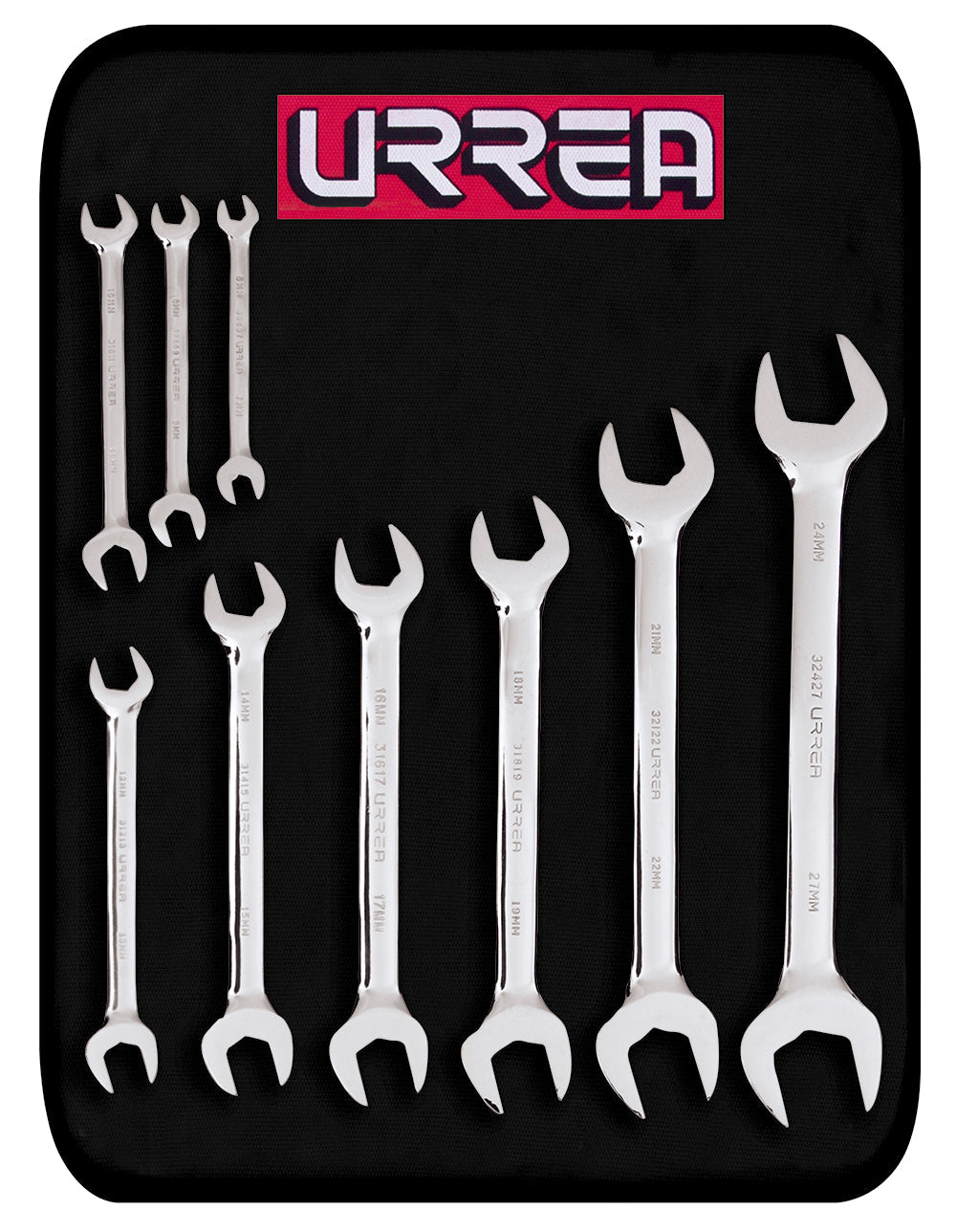 JUEGO DE 9 LLAVES ESPAÑOLAS MM URREA 30000RM