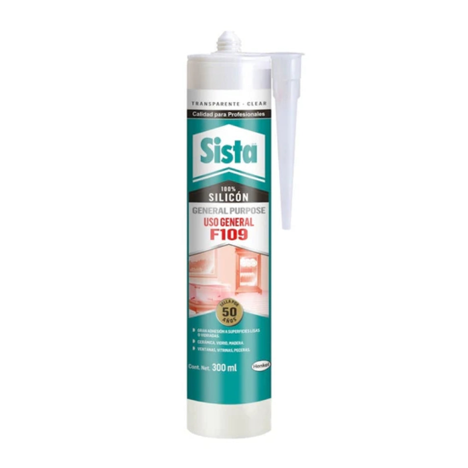 SILICON USO GENERAL TRANSPARENTE 300ML DOW CORNING SISTA F109