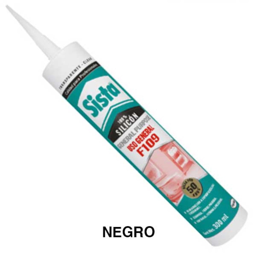 SILICON USO GENERAL NEGRO 300ML DOW CORNING SISTA F109