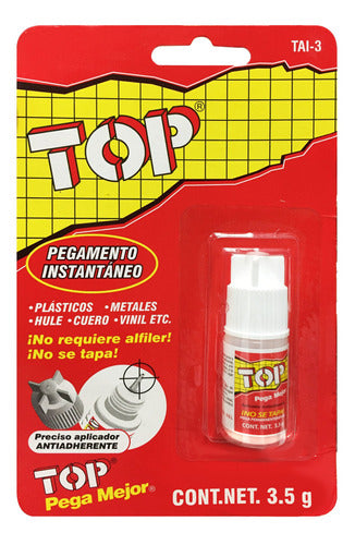 TOP ADHESIVO INSTANTANEO FRASCO 3grs TAI-3-100