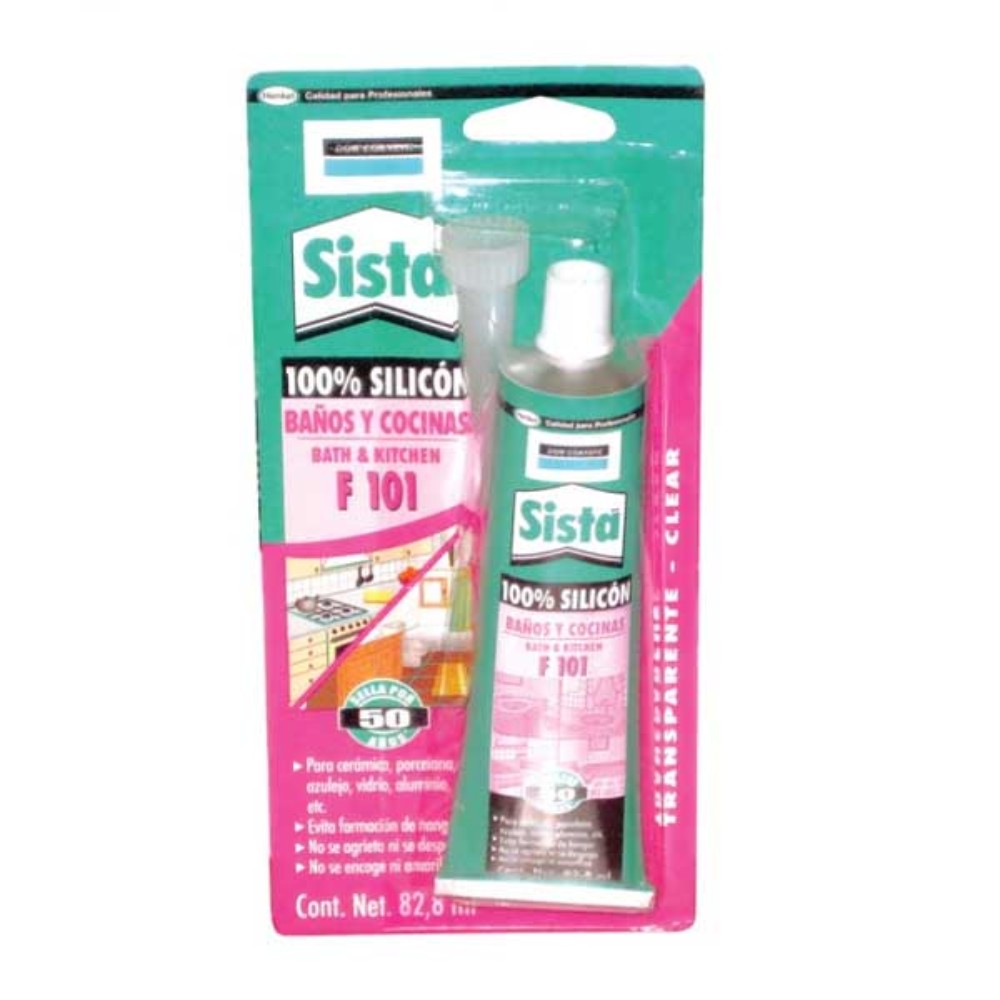 SILICON BAÑOS Y COCINAS TRANSPARENTE (CHICO70ml) DOW CORNING SISTA F101 /2939581