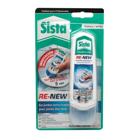 SISTA RE-NEW RENOVADOR DE JUNTAS (BLANCO) 100ml SISTA 2081724