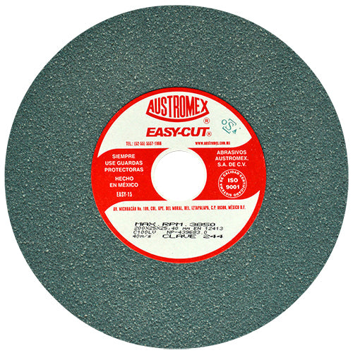 RUEDA ABRASIVA 8'' X 1'' X 1'' GRADO 100 FINO (TUNGSTENO) AUSTROMEX 244