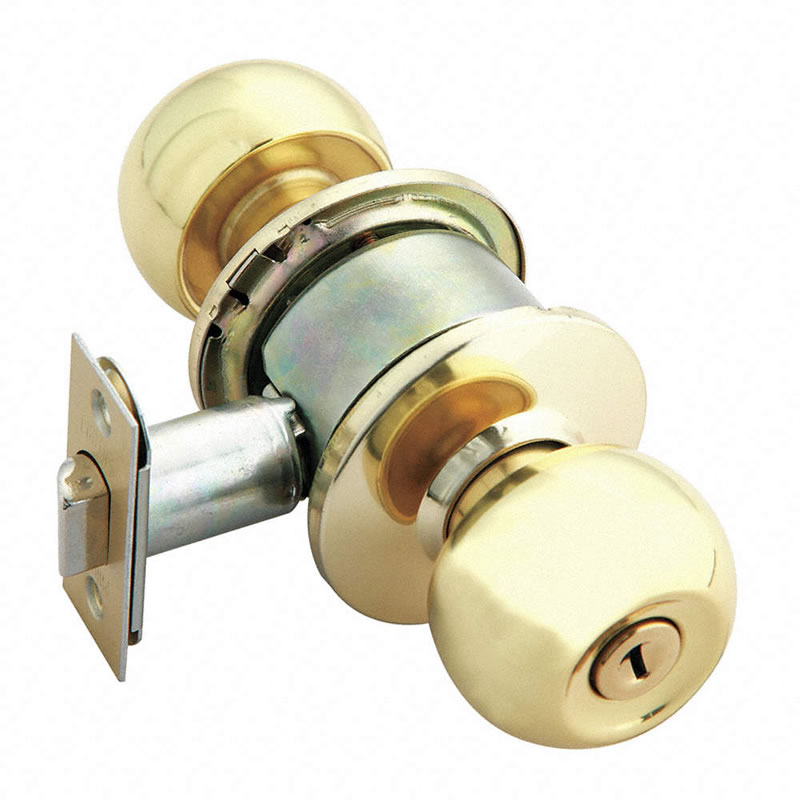 CERRADURA DE PERILLA POMO GAMA LATON BRILLANTE (BAÑO) PHILLIPS A405 3PS 81111