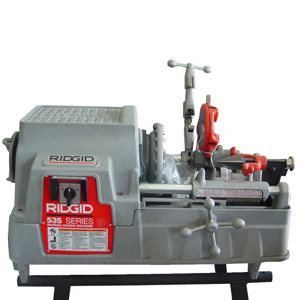 ROSCADORA MOTOR REVERSIBLE 1/2Hp 36Rpm 1/2" - 2" NPT RIDGID MOD 535 CAT 93287 SIN BASE