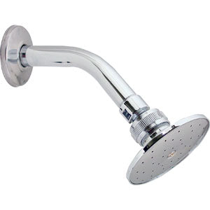 REGADERA NAPOLES METALICA CON BRAZO CROMO RUGO FIG 44-N