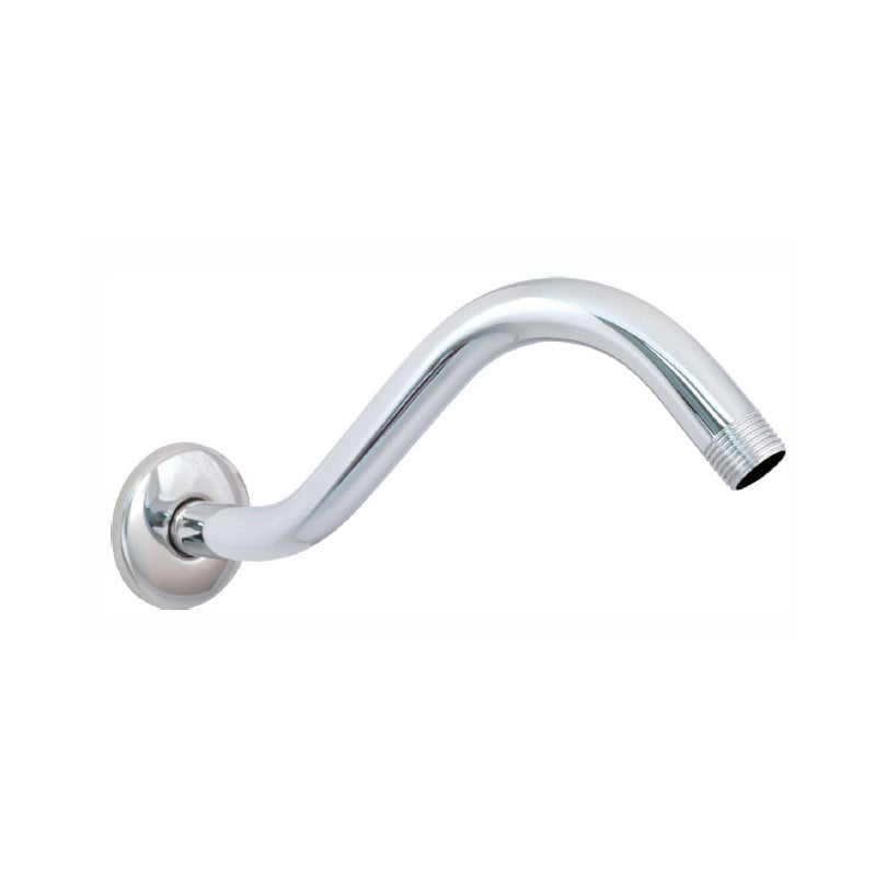 BRAZO REDONDO CORTO PARA REGADERA 26cm (LATON) C/ CHAPETON RUGO 45BC