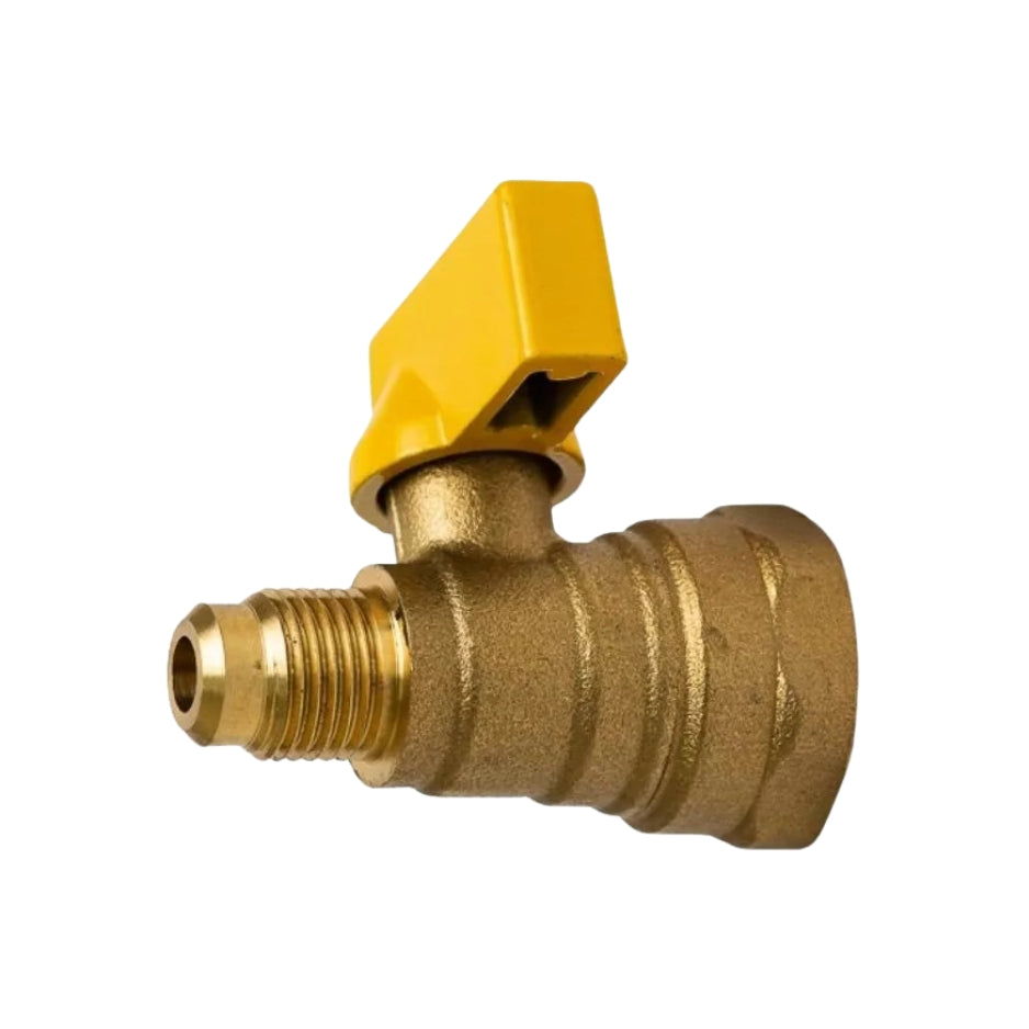 VALVULA PARA GAS (ECONOMICA) 1/2" X 3/8" RUGO 4N