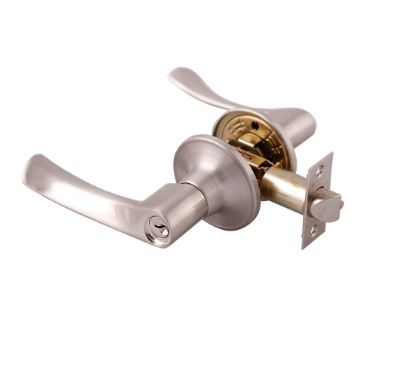 CERRADURA DE MANIJA CUARZO LLAVE-BOTON NIQUEL SATINADO (RECAMARA) DEXTER 6661