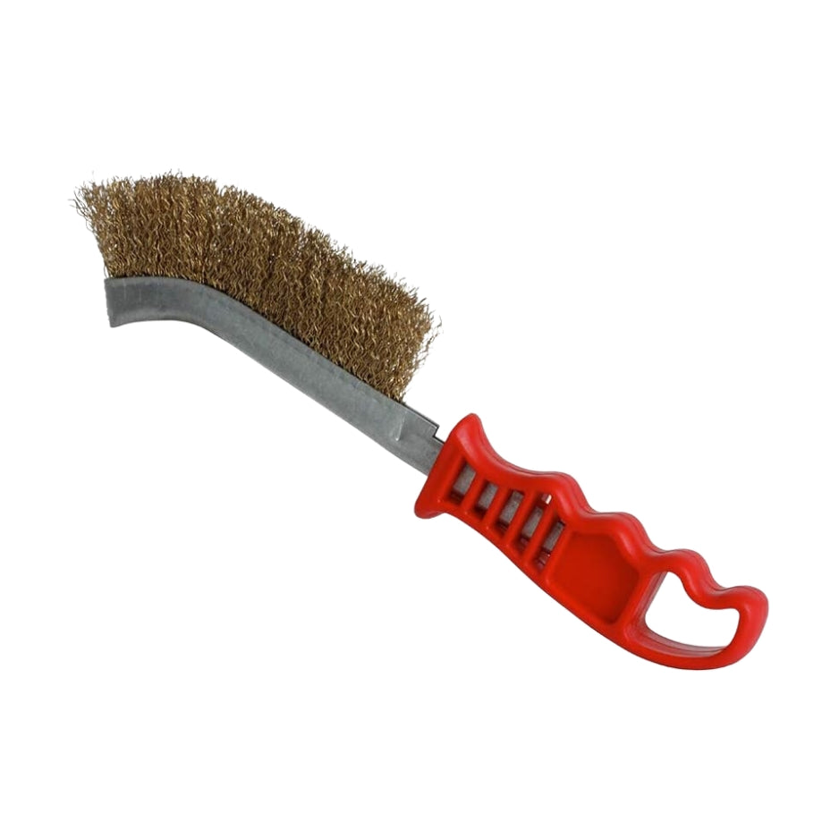 CEPILLO ALAMBRE LATONADO (CAL. 0.33m) CON MANGO PLASTICO DOGOTULS NI0119