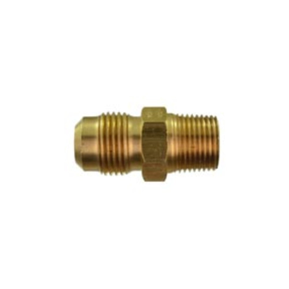 NIPLE TERMINAL 1/2" FLARE X 1/2" NPT (13 X 13mm) PARA GAS (LIGERA)