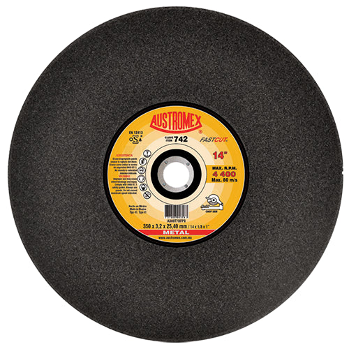 DISCO CORTE METAL 14" X 1/8 X 1" (P/ CORTADORA) FAST CUT AUSTROMEX 742