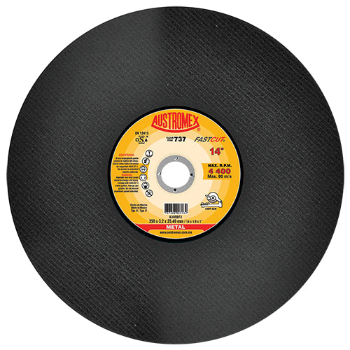 DISCO CORTE METAL 14" X 1/8 X 1" (P/ CORTADORA) MAX RENDIMIENTO FAST-CUT AUSTROMEX 737