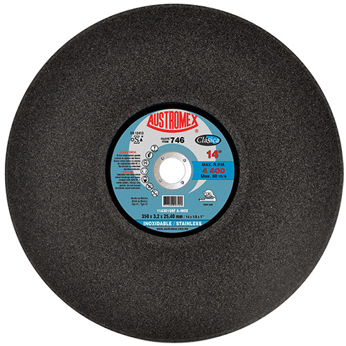 DISCO CORTE INOX 14" X 1/8" X 1" (P/ CORTADORA) CLASICA AUSTROMEX 746