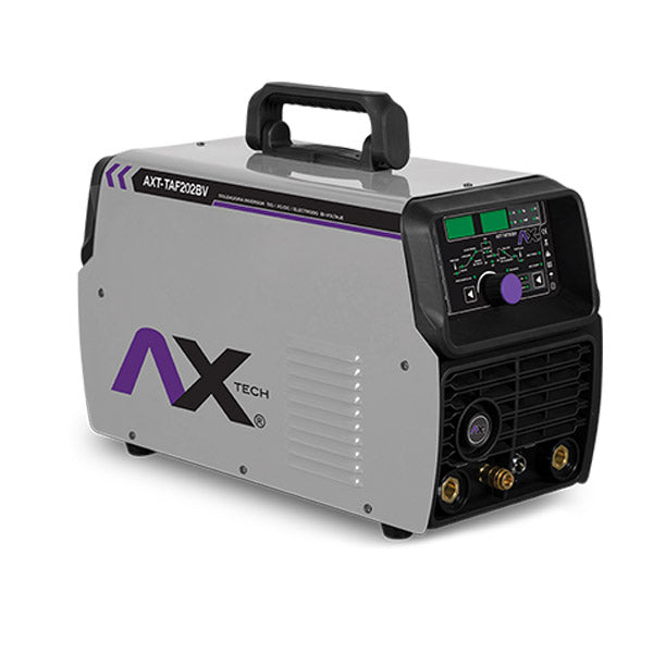 MAQUINA SOLDAR INVERSOR P/ALUM ELECTRODO (3/32 -1/8") TIG ALTA FREC (110-220V) AXT-TAF205LCD