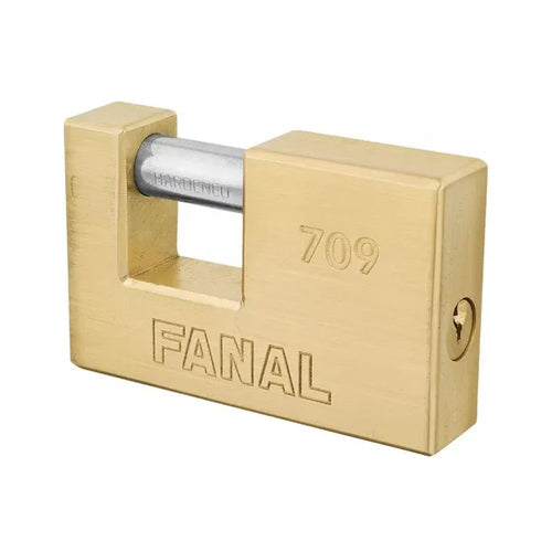 CANDADO ANTIPALANCA FANAL LATON SOLIDO 75MM 709