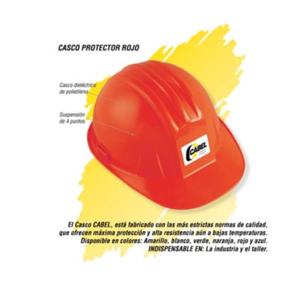 CACHUCHA DIELECTRICA ROJO (CASCO) CABEL