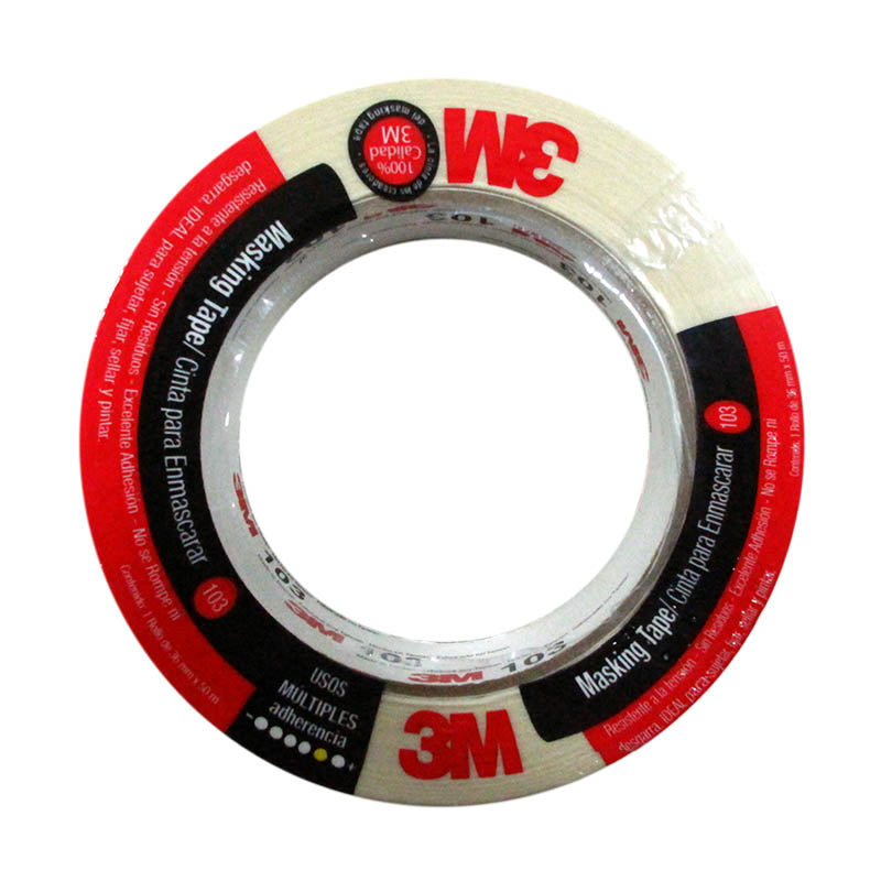 CINTA PARA CUBRIR (MASKING) 38mm X 50m (1-1/2) 3M 101 HB004682306