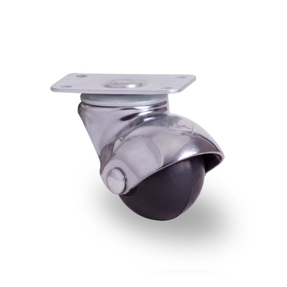 RODAJA ESFERICA 1-5/8" HULE PLACA GIRA HE-7415CR 20kg