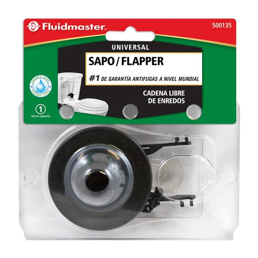 SAPO DE ARGA WC CON CADENA PLASTICA FLUIDMASTER 500135