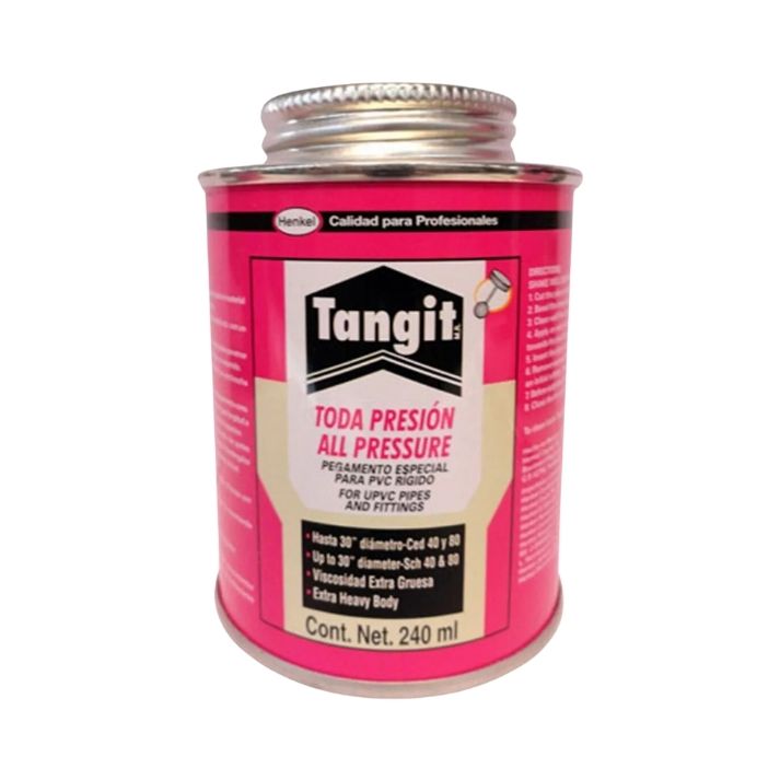 CEMENTO PARA PVC (ROSA) 240ML TODA PRESION TANGIT 2418497
