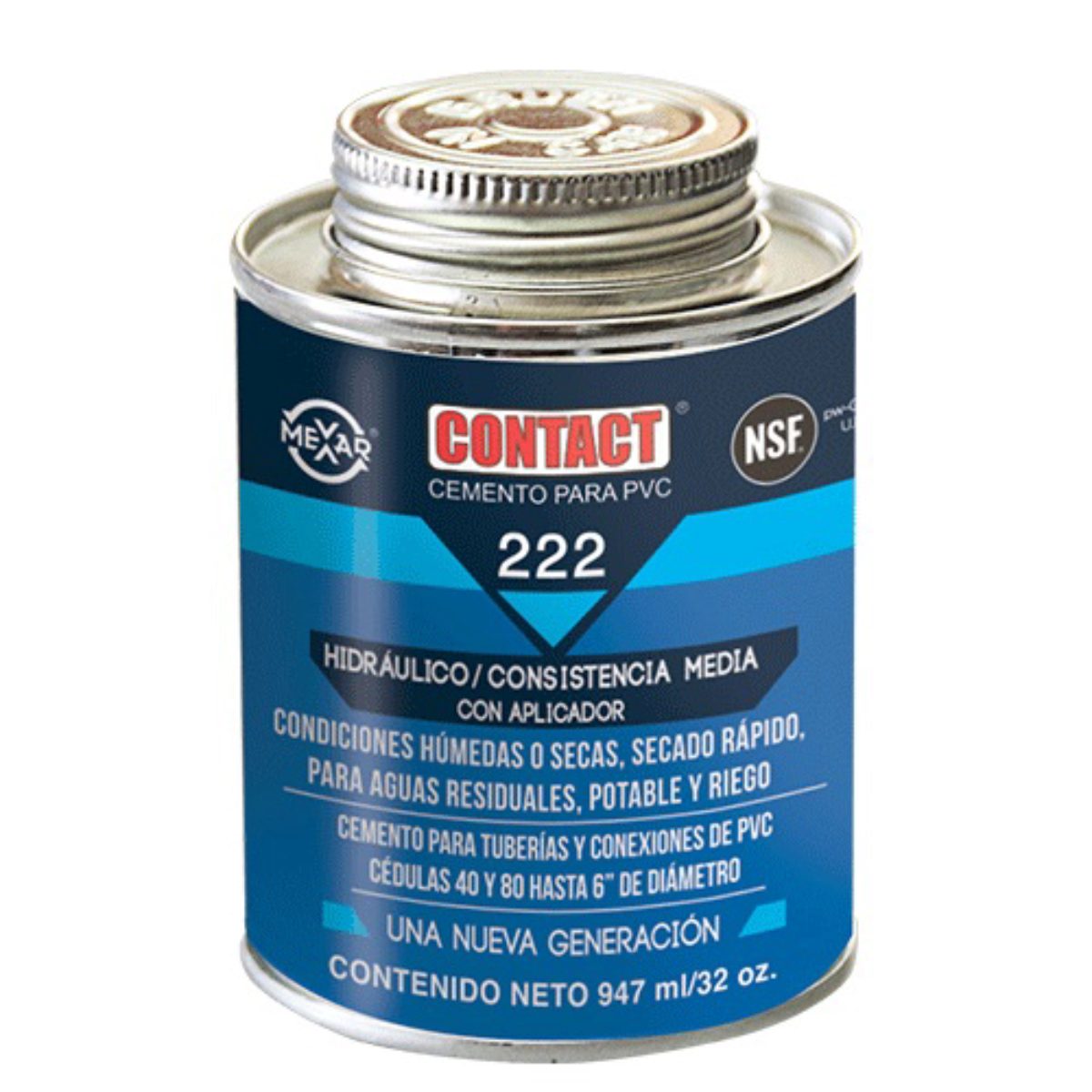 CEMENTO PARA PVC AZUL 120ML B&K 222 Z-22201 ES66120-22201
