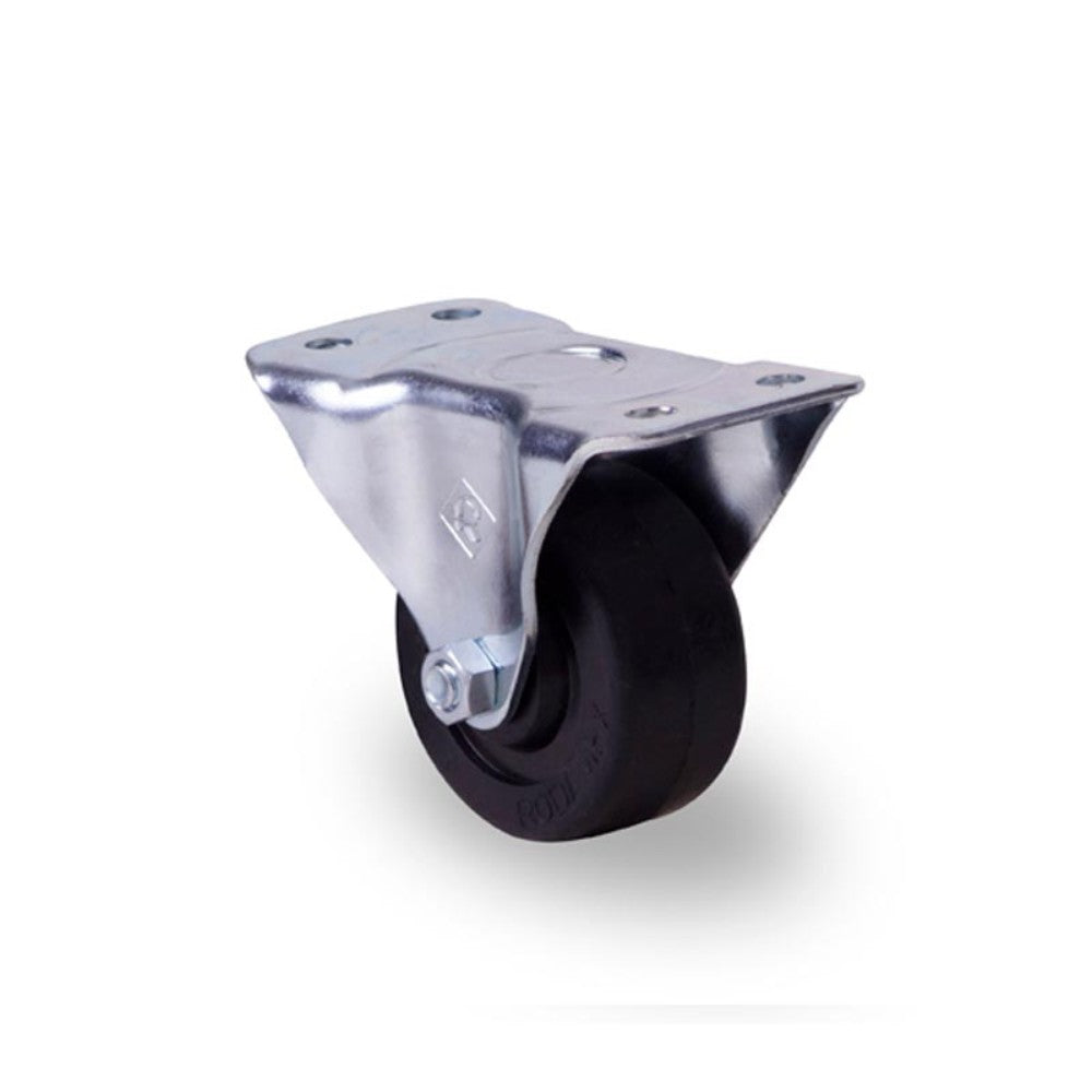 RODAJA INDUSTRIAL 2-1/2'' HULE PLACA FIJA HI64PFGA 50kg