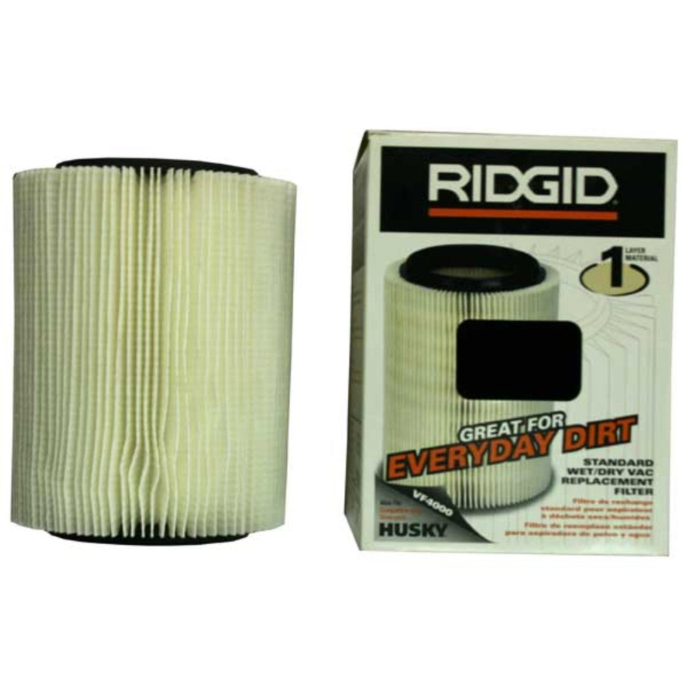 FILTRO PARA ASPIRADORA DE 5gal. EN ADELANTE (SUCIEDAD COMUN) RIDGID MOD VF4000 CAT. 72947
