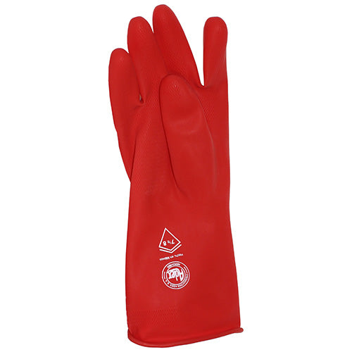 GUANTE ROJO GRABADO TALLA #10 ADEX