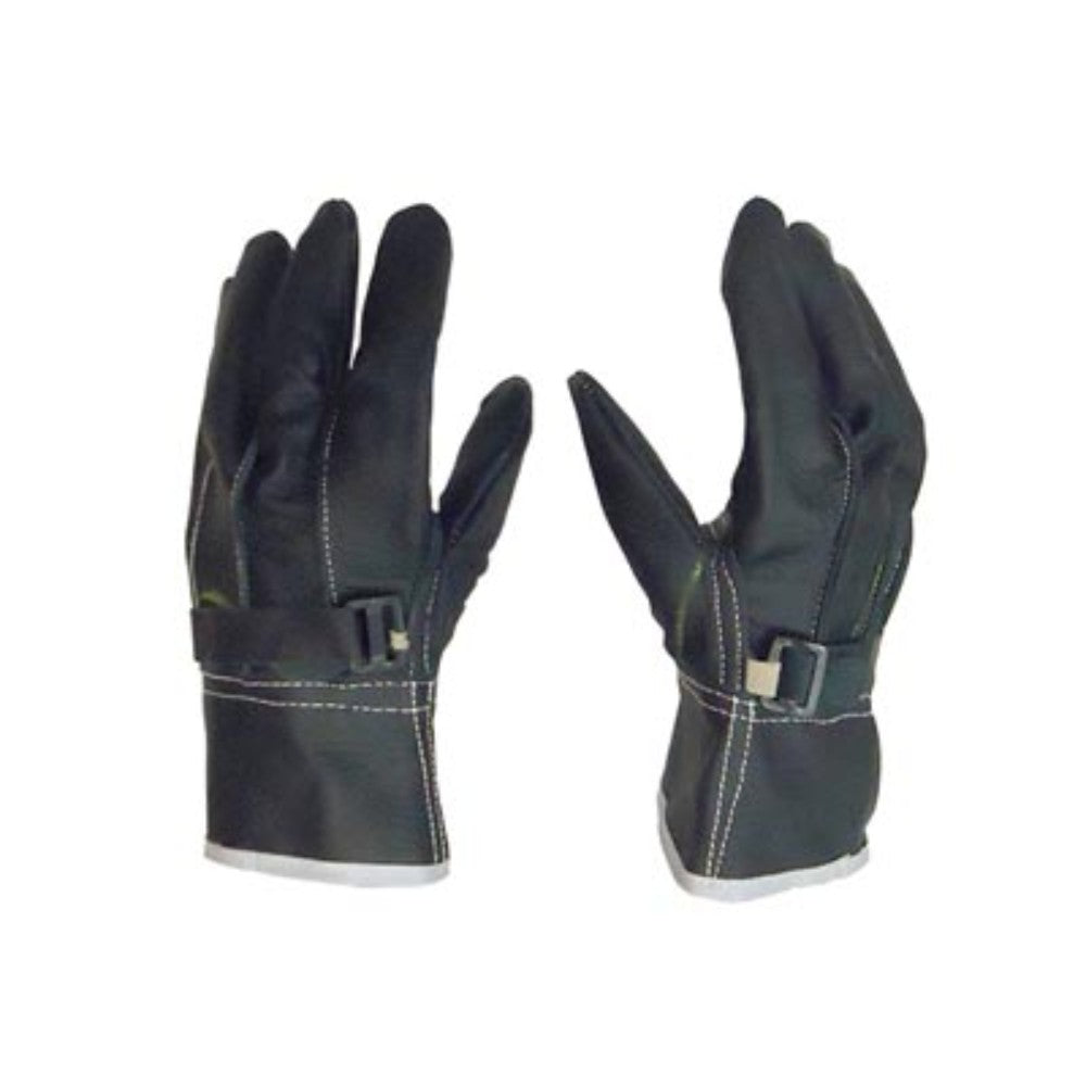 GUANTE NEGRO PIEL DE RES ECONOMICO