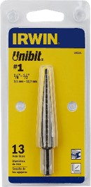 BROCA UNIBIT #1 ESCALONADA (1/8 A 1/2) IRWIN 10231