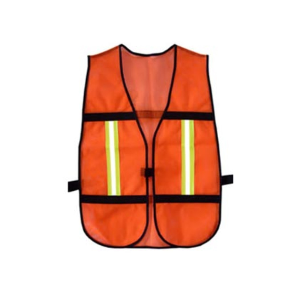 CHALECO VIAL NARANJA CON REMATE NEGRO 1401/N CH/NCR