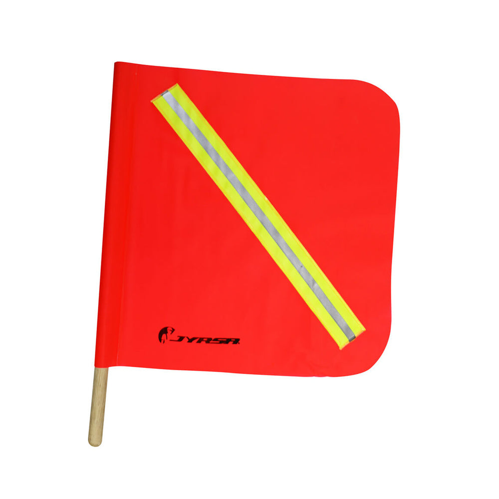 BANDERIN PVC DE SEÑALIZACION CON REFLEJANTE (46CM X 40CM) JYRSA SR-1027CR/ECO-1027CR