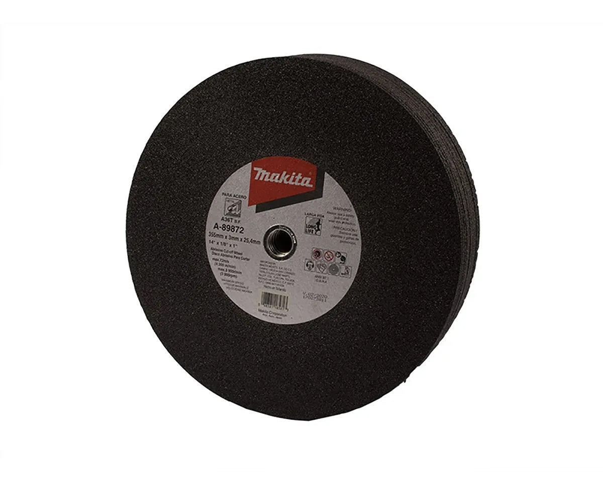 DISCO CORTE METAL 14" X 1/8 X 1 (P/ CORTADORA) MAKITA B-57118-25