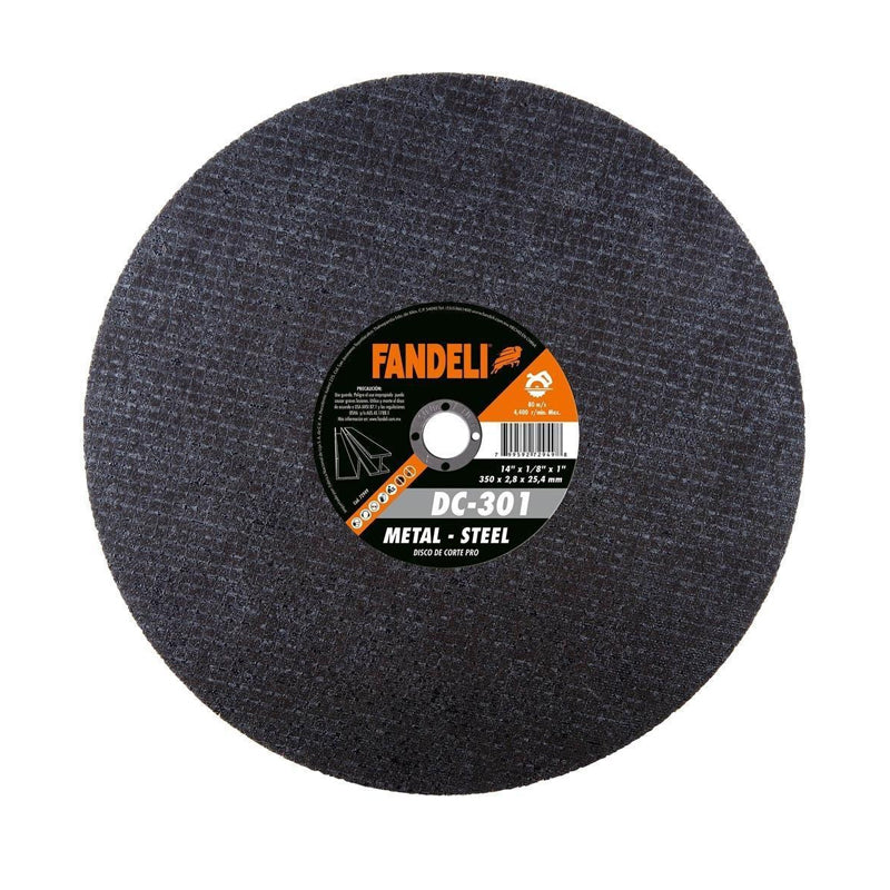 DISCO CORTE METAL 14" X 1/8 X 1" DC-301 (P/ CORTADORA) DC-301 FANDELI 72949