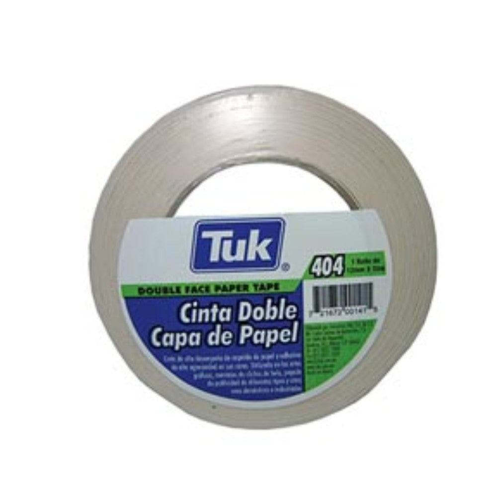 CINTA DOBLE CARA PAPEL 48mm X 33m (2'') TUK 404