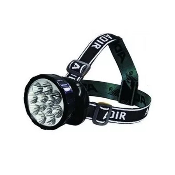 LINTERNA MANOS LIBRES 12 LEDS RECARGABLE (TIPO MINERO) ADIR 796