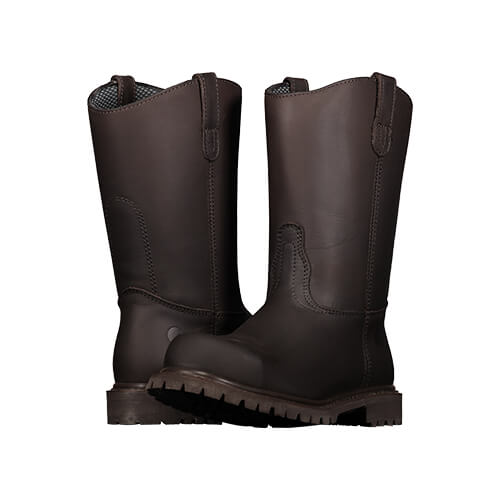 BOTA ROMPER DIELECTRICA CASCO POLIMERICO TALLA #8 (CAFE) BERRENDO MOD 160