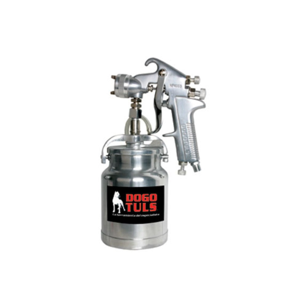 PISTOLA PARA PINTAR PROFESIONAL ALTA PRESION MAX 60PSI VASO METAL 1L DOGOTULS NF4003