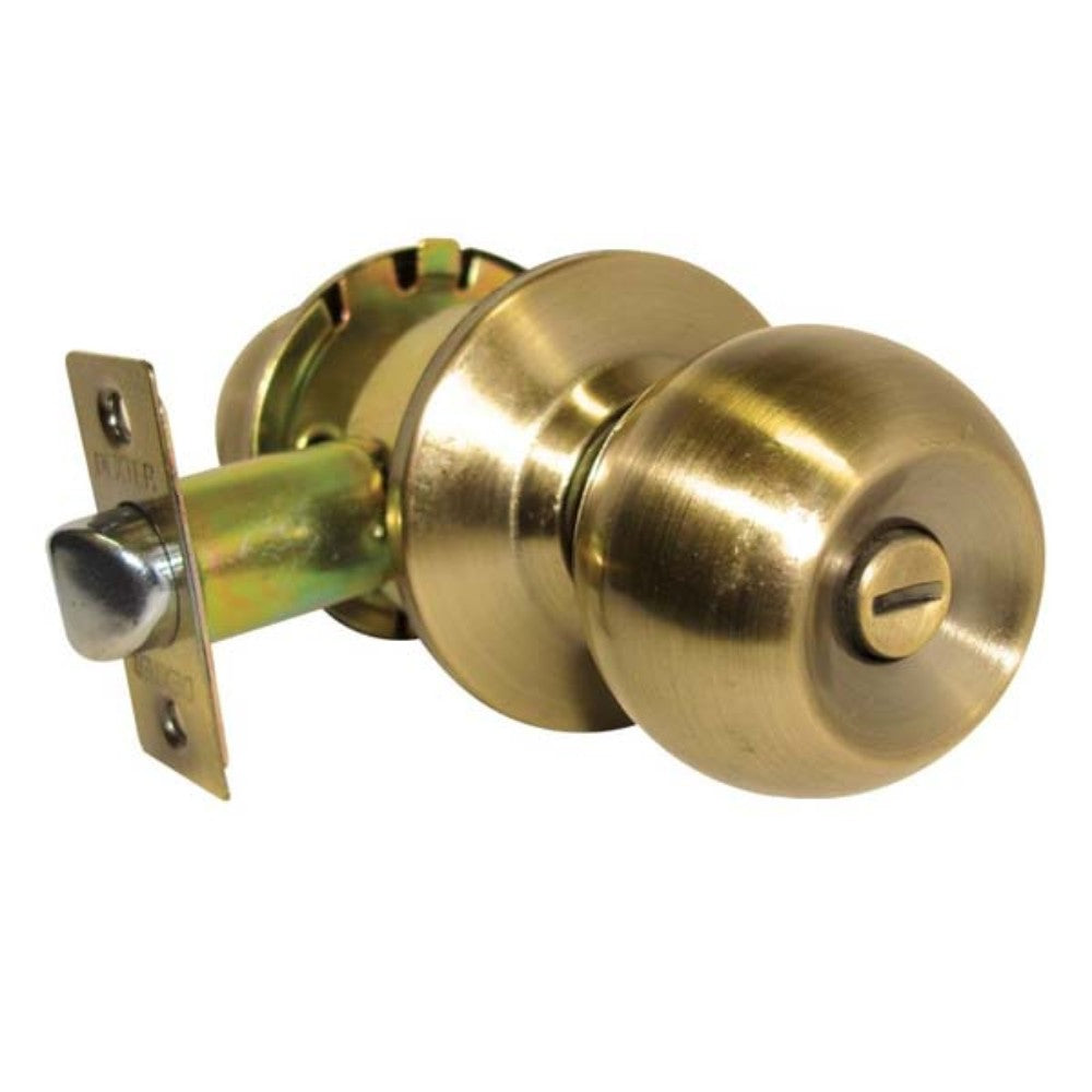 CERRADURA DE PERILLA BARZA RANURA-BOTON LATON ANTIGUO (BAÑO)(CAJA) DEXTER 6604