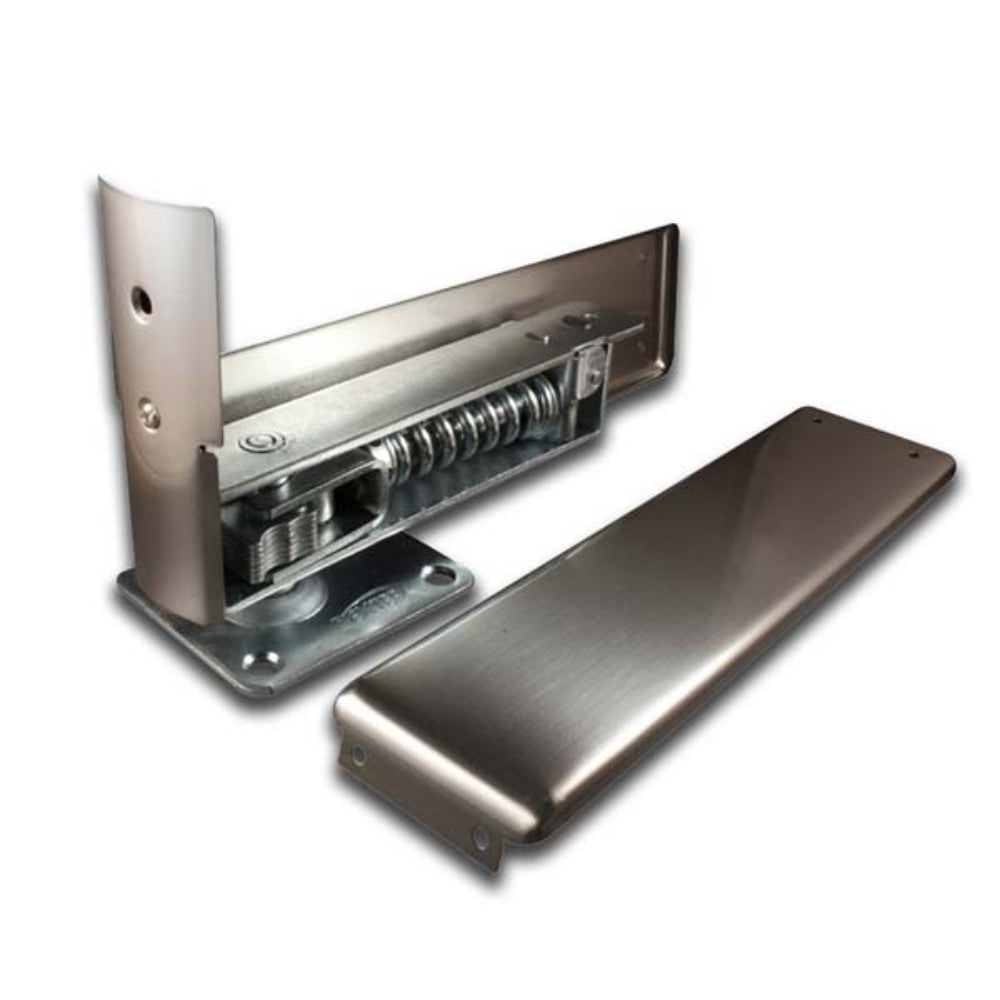 BISAGRA DE PISO P/ PUERTA VAIVEN NIQUEL SATINADO (90°)(CARGA 30kg) DEXTER 6890