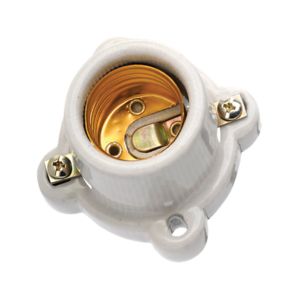 PORTALAMPARA BASE CUADRADA CERAMICA E-26 ARGOS 9400160