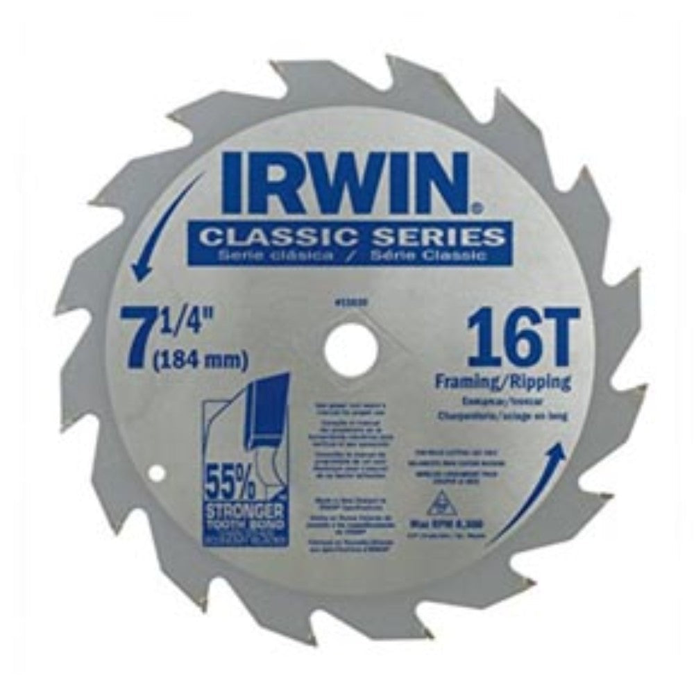 SIERRA CIRCULAR (CORTES FINOS) 7-1/4" X 16D IRWIN 15030