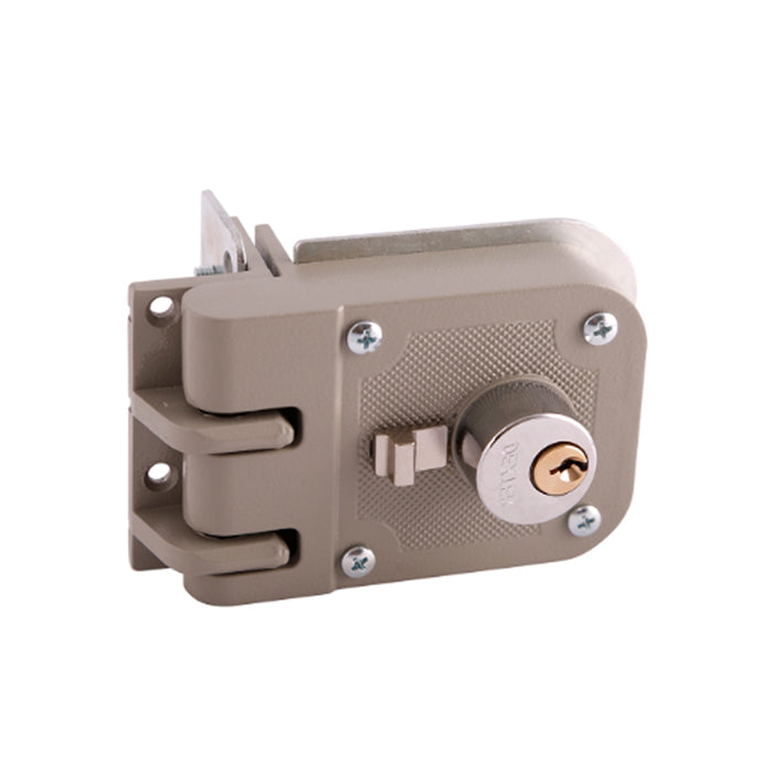 CERRADURA SOBREPONER PRE-ARMADA (IZQUIERDA) MORDAZA (PUERTA CORREDIZA) DEXTER 6739